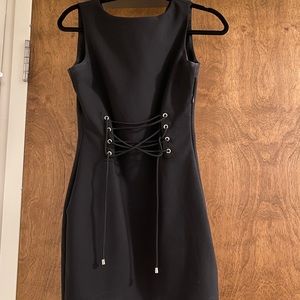 H&M black business casual dress